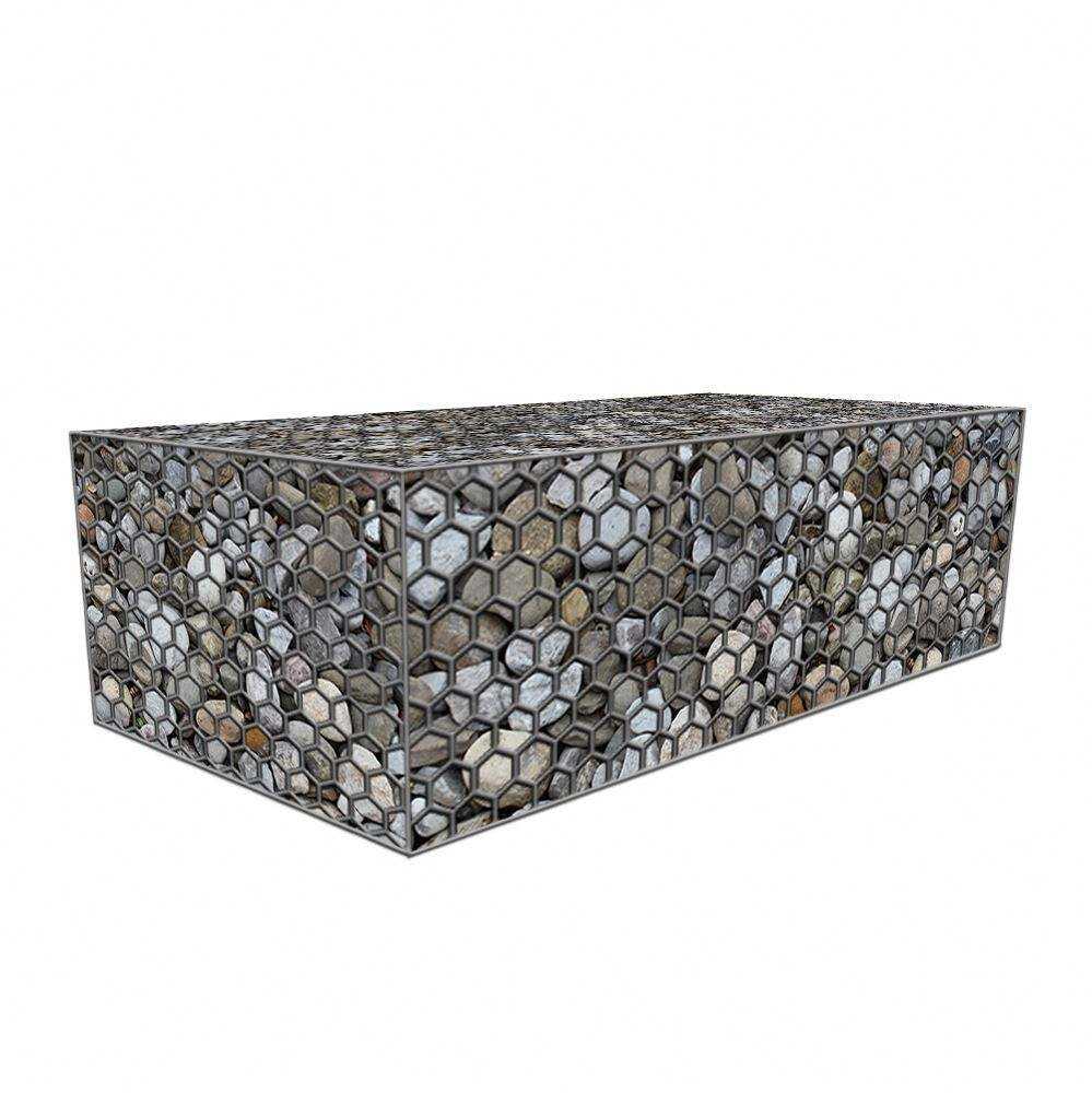 Hot Dipped Galvanized Gabion Wire Mesh Netting 80x100mm Hexagonal Basket with Bending and Welding Services Made of Iron Wire
