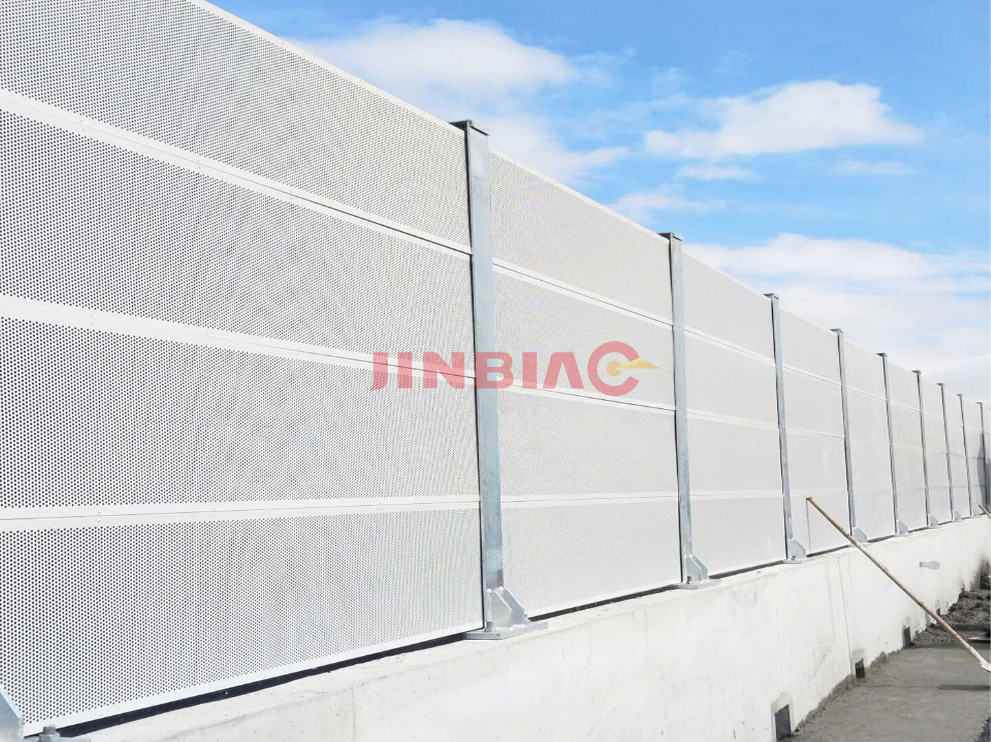 Bridge Metal Microporous Noise Barrier in Vietnam