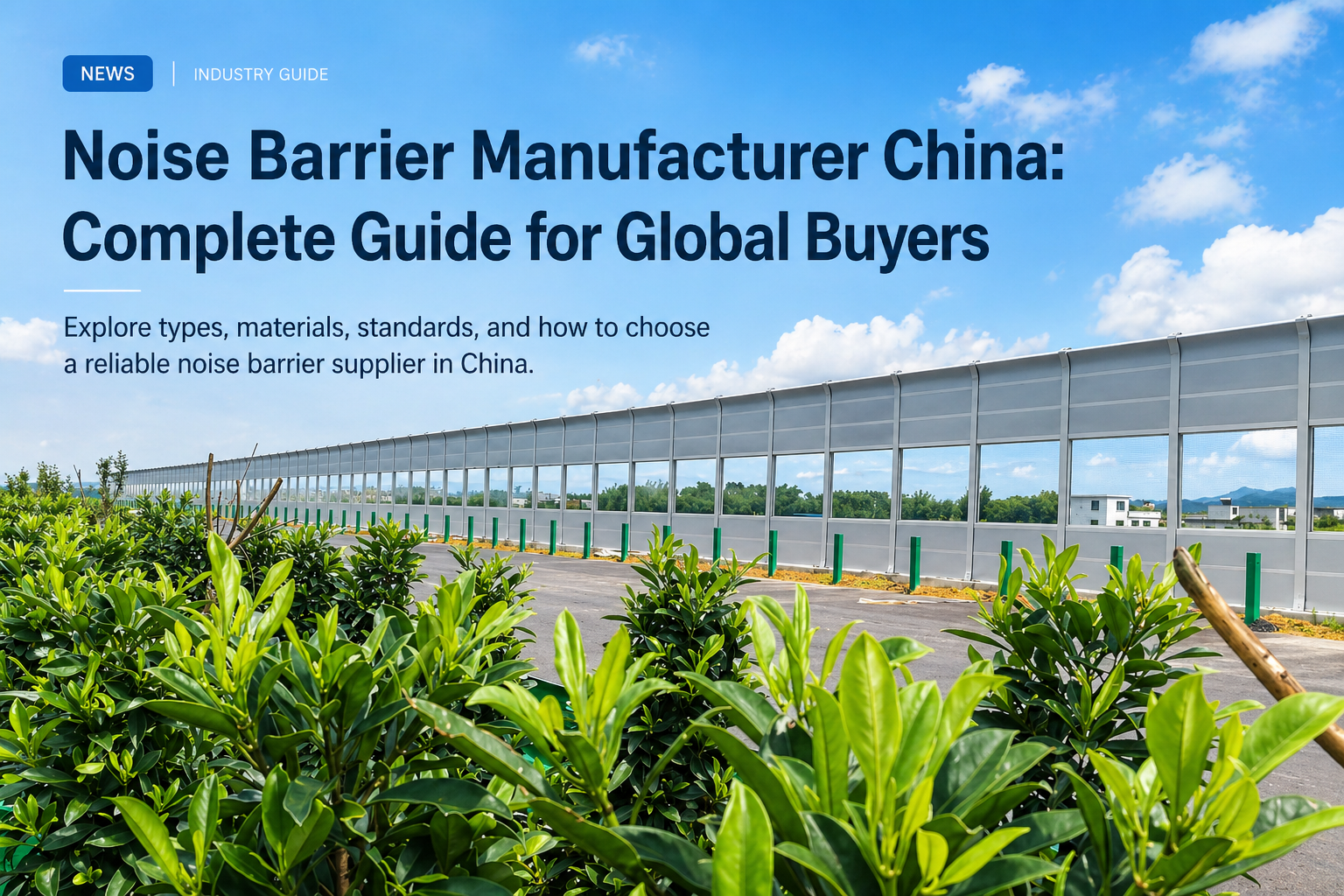 Noise Barrier Manufacturer China: Complete Guide for Global Buyers