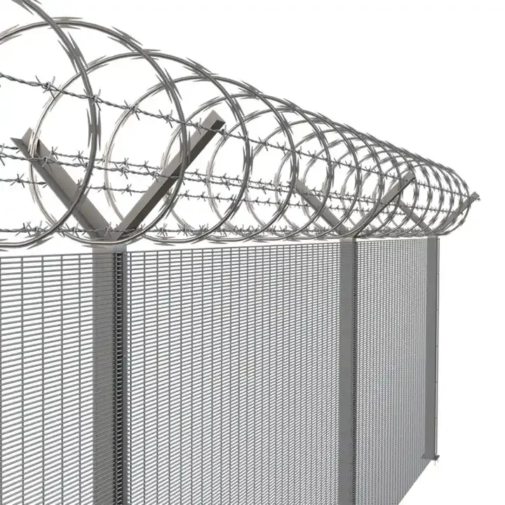 Y Post Airport Fence Concertina Razor Secure Your Airfield Perimeter with Our Custom-Fabricated Fences