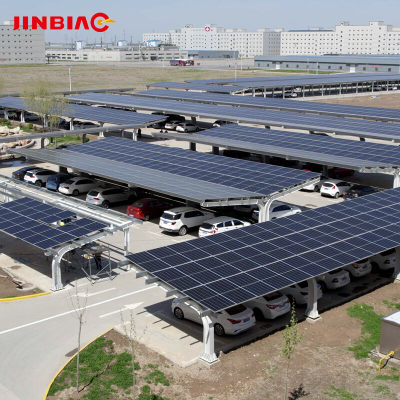 24.78 kW Six-Car Parking Solar Carport System Configuration