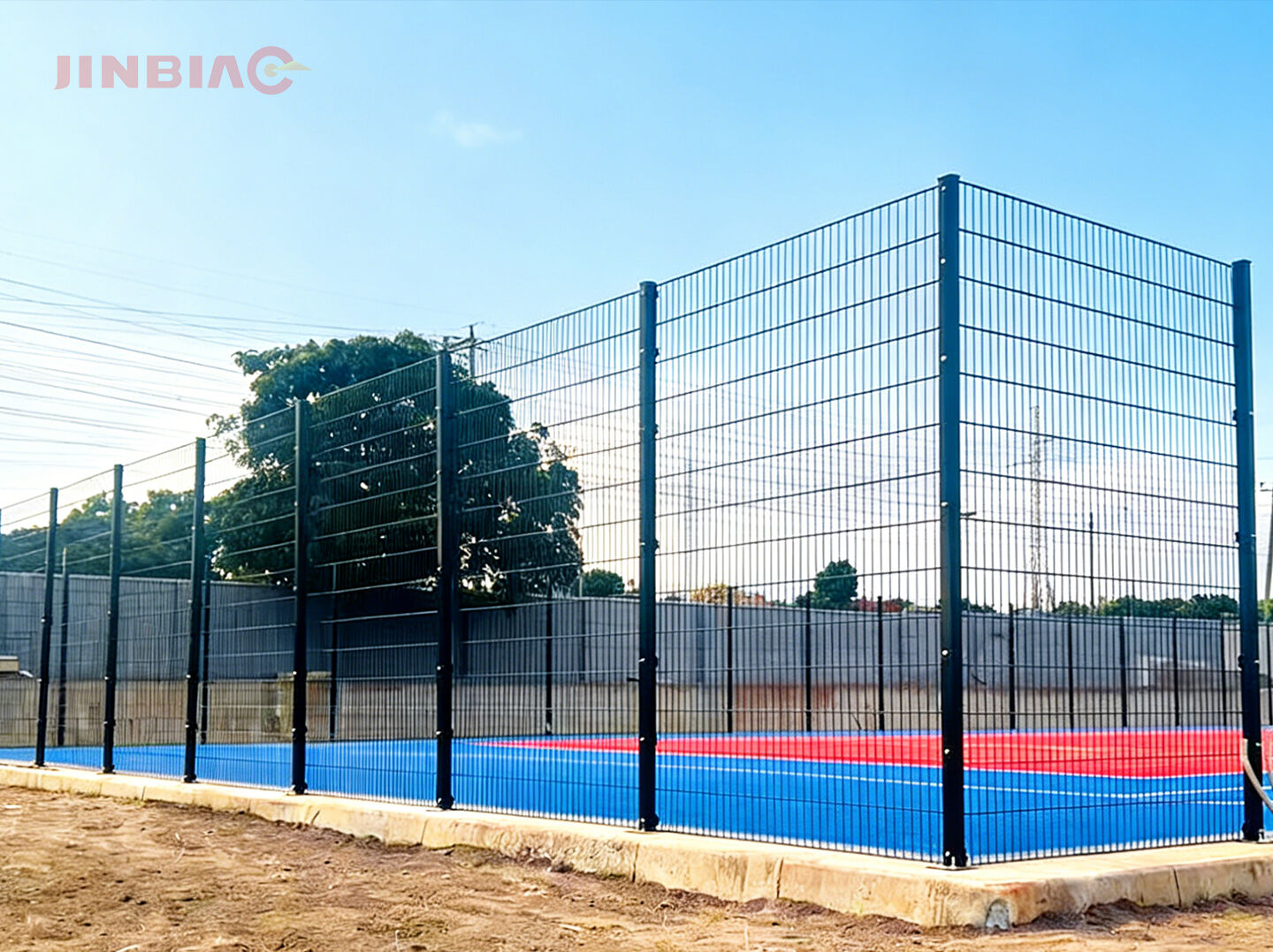 Double Wire Fence for Sports Field Project in Ghana