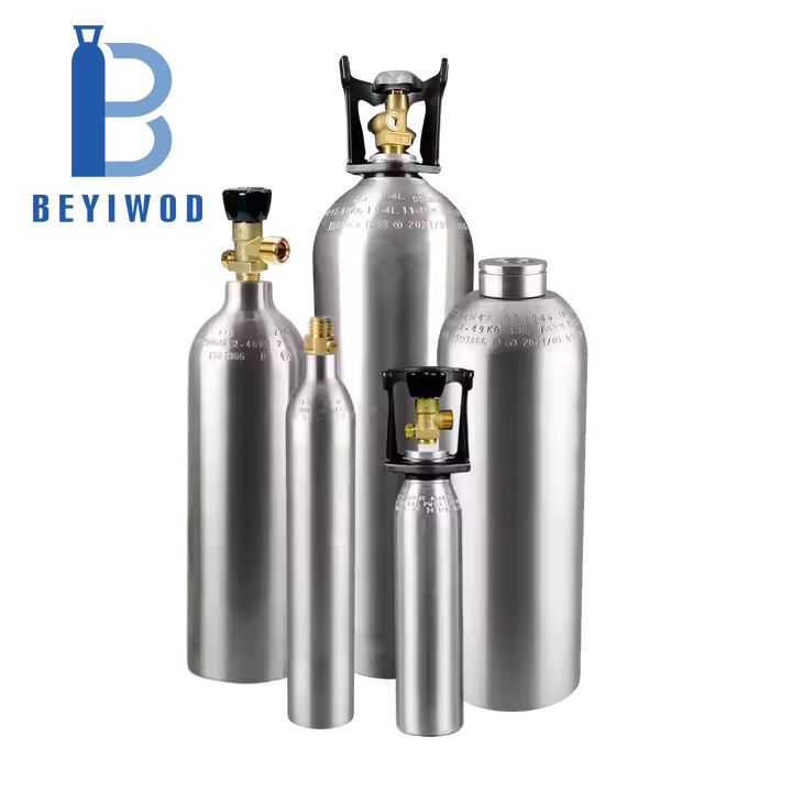 1KG 2KG 4KG 5KG 10KG Висок налягане Цилиндри TPED за хранителна промишленост Soda Stream Напитки Композитни газови резервоари Co2 Алуминиев цилиндър
