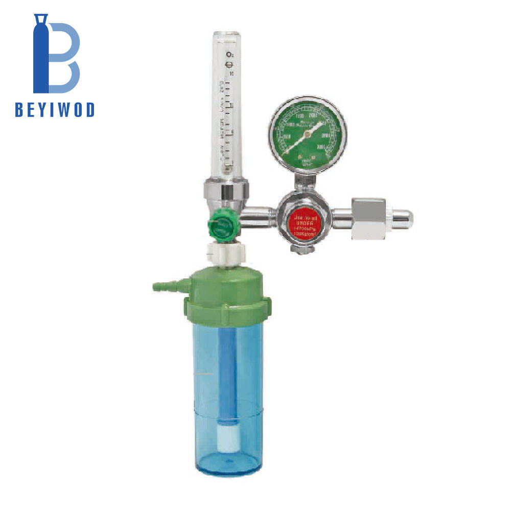 Krankenhaus-Niedrigfluss-Sauerstoffdurchflussmesser mit DIN-Adapter aus Aluminium, Sauerstoffdurchflussregler