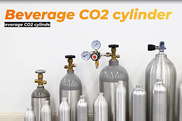 Beverage co2 gas cylinder