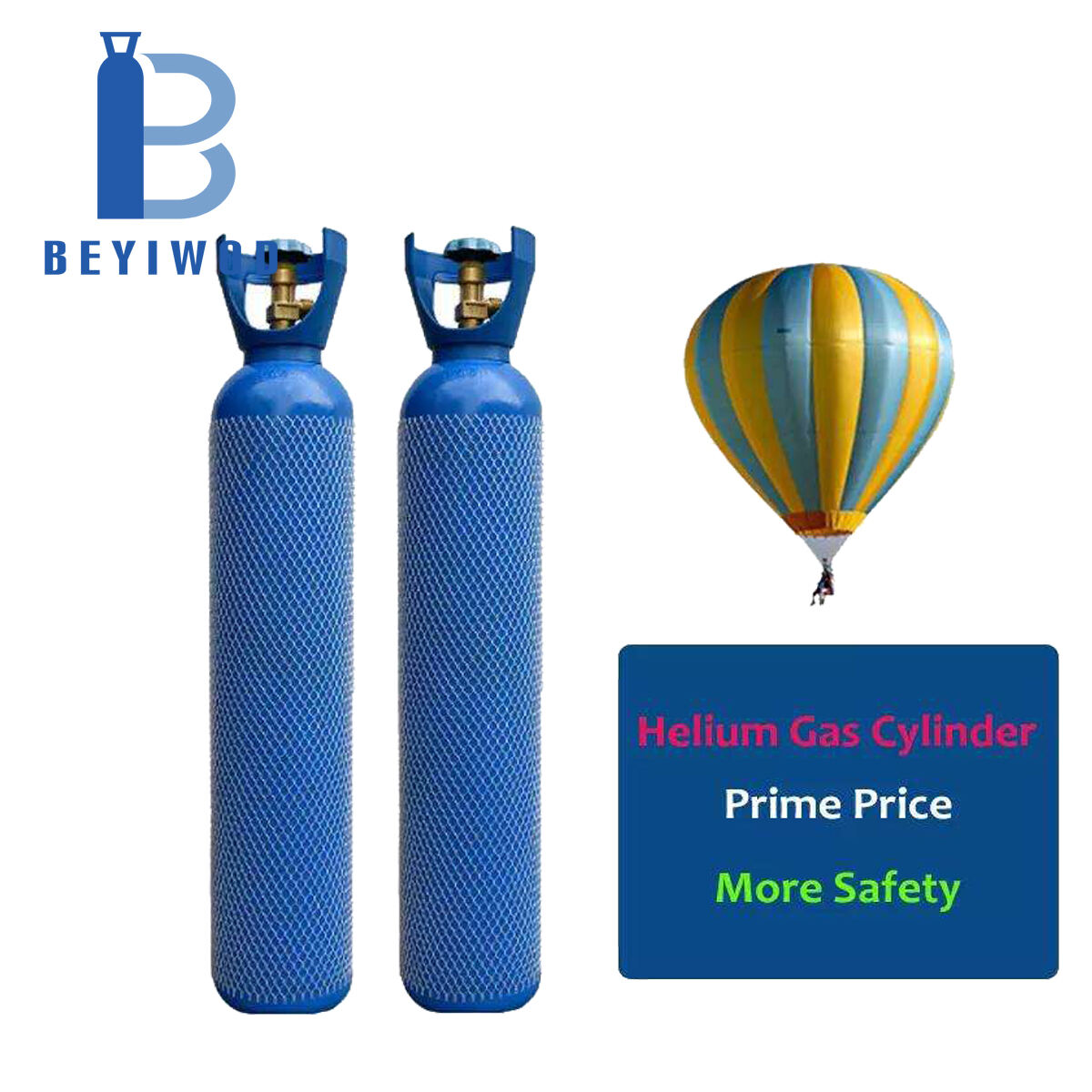 Velesprodaja cilindara s helijem, cilindar s helijem 40 L 150 Bar, punjenje balona plinom helij 99,99%, cilindar s helijem