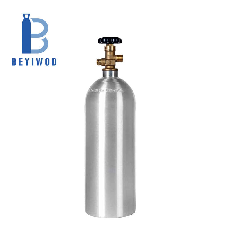 2.5 lb. aluminum N2O cylinder with a new CGA326 valve