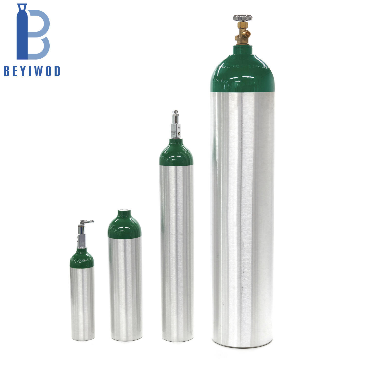 USA Standard DOT3AL MD ME Size Oxygen Gas Cylinder with CGA870/CGA540 Valves