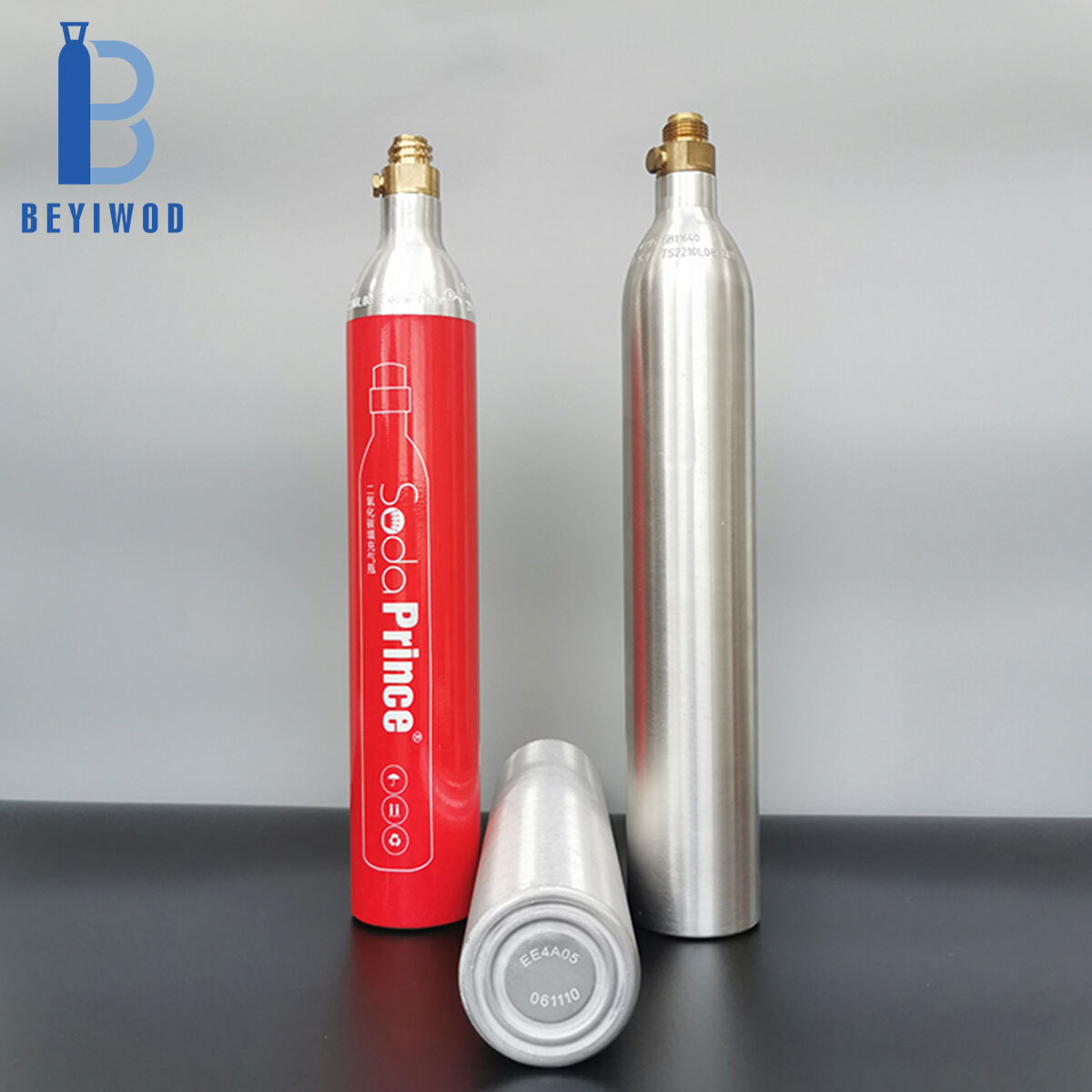 DOT EN ISO7866 0.6L 420g 425g 450g CO2 60L soda water Soda Cylinder Co2 Bottle Tank Aluminum gas cylinder