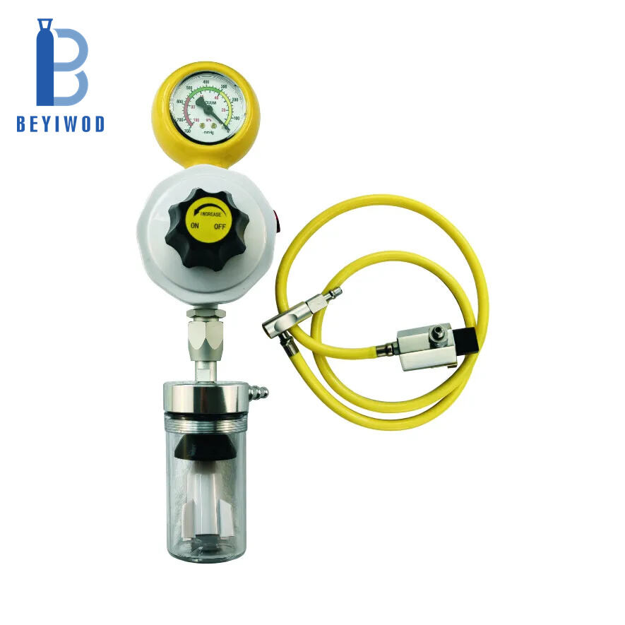 Medical Oxygen Regulator 0-760mmhg Vacuum Suction Regulator With Bottle for Hospital Therapy