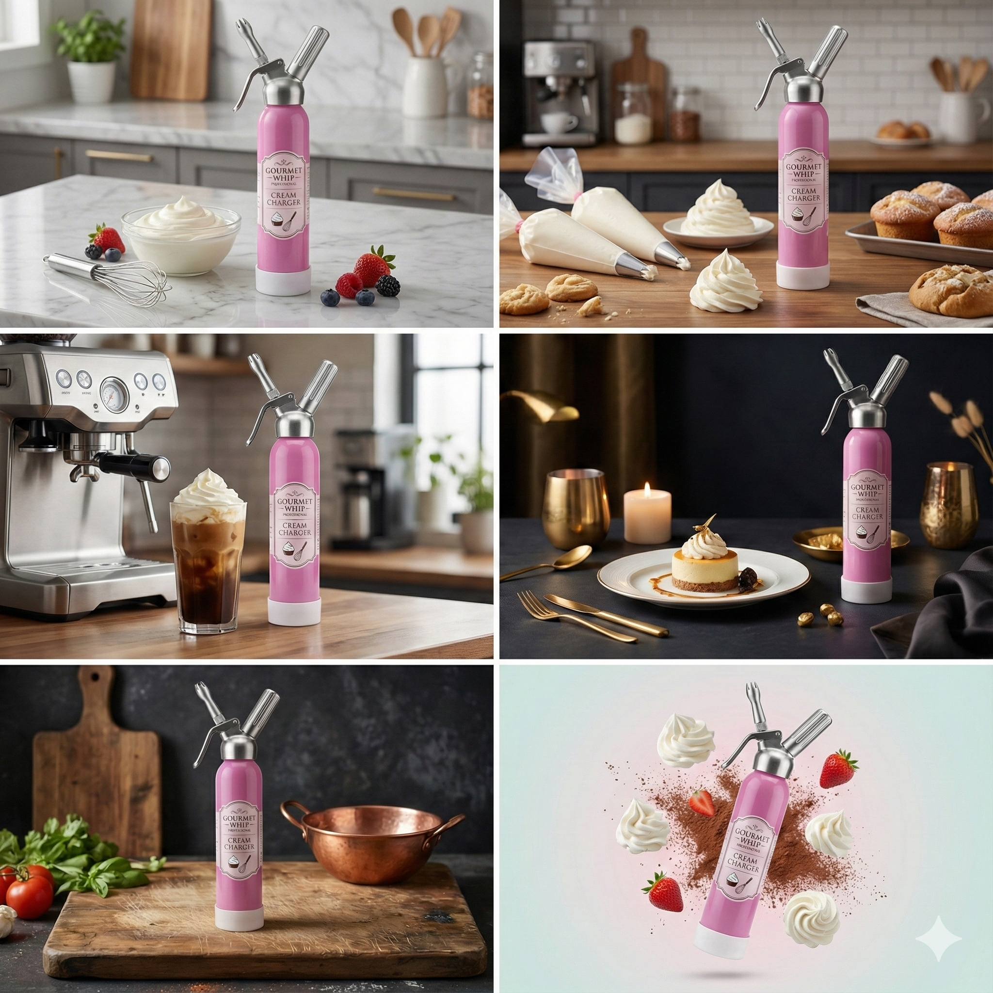 0.95L 2.2L 3.3L 580g различно опаковане с азотен оксид за храна, клас A