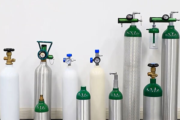 Medical oxygen aluminum cylinder