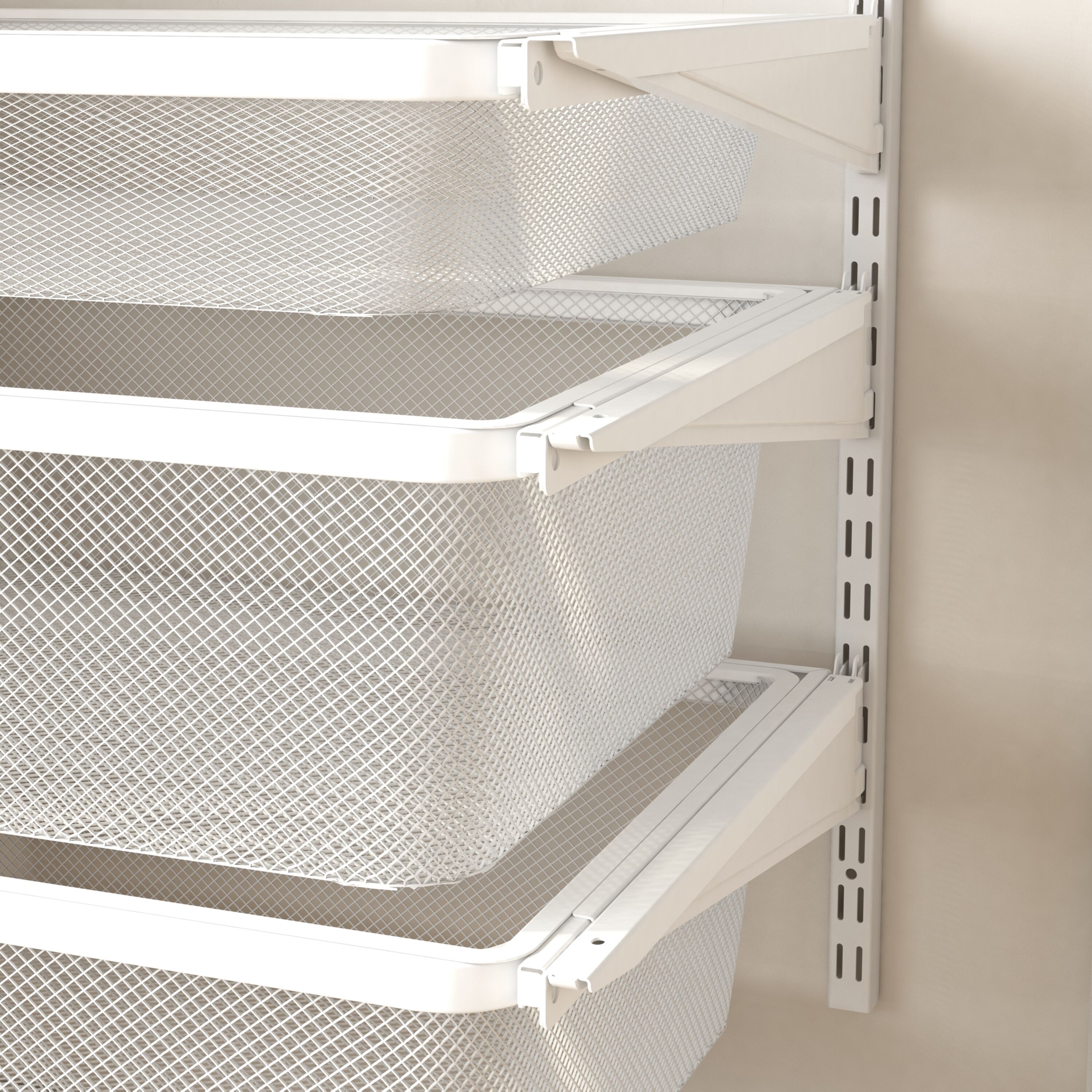 Tight Mesh Metal Wire Basket for Shelf Closet Organizer Storage Wardrobe