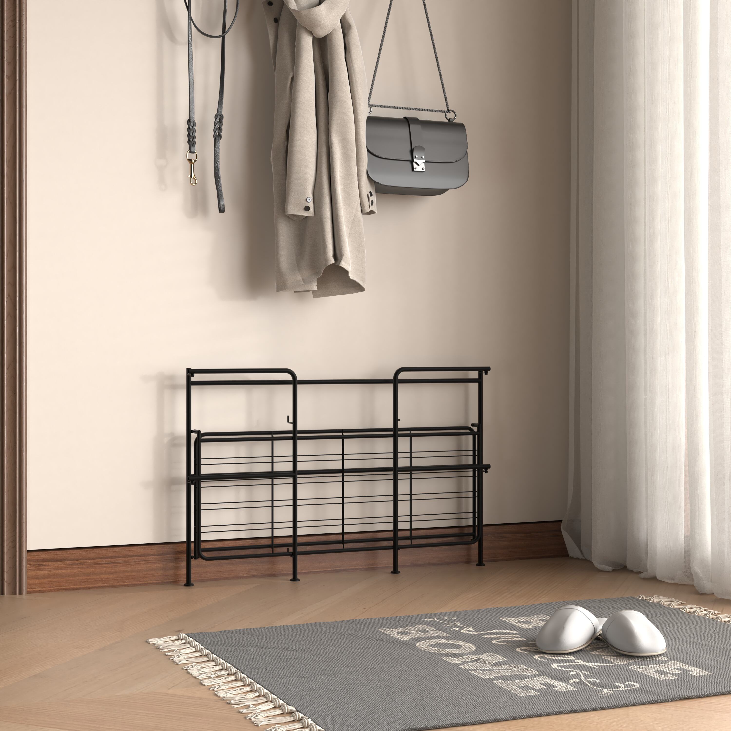 Iron Folding Shoe Rack – Where Strength Meets Smart Design & Sustainability