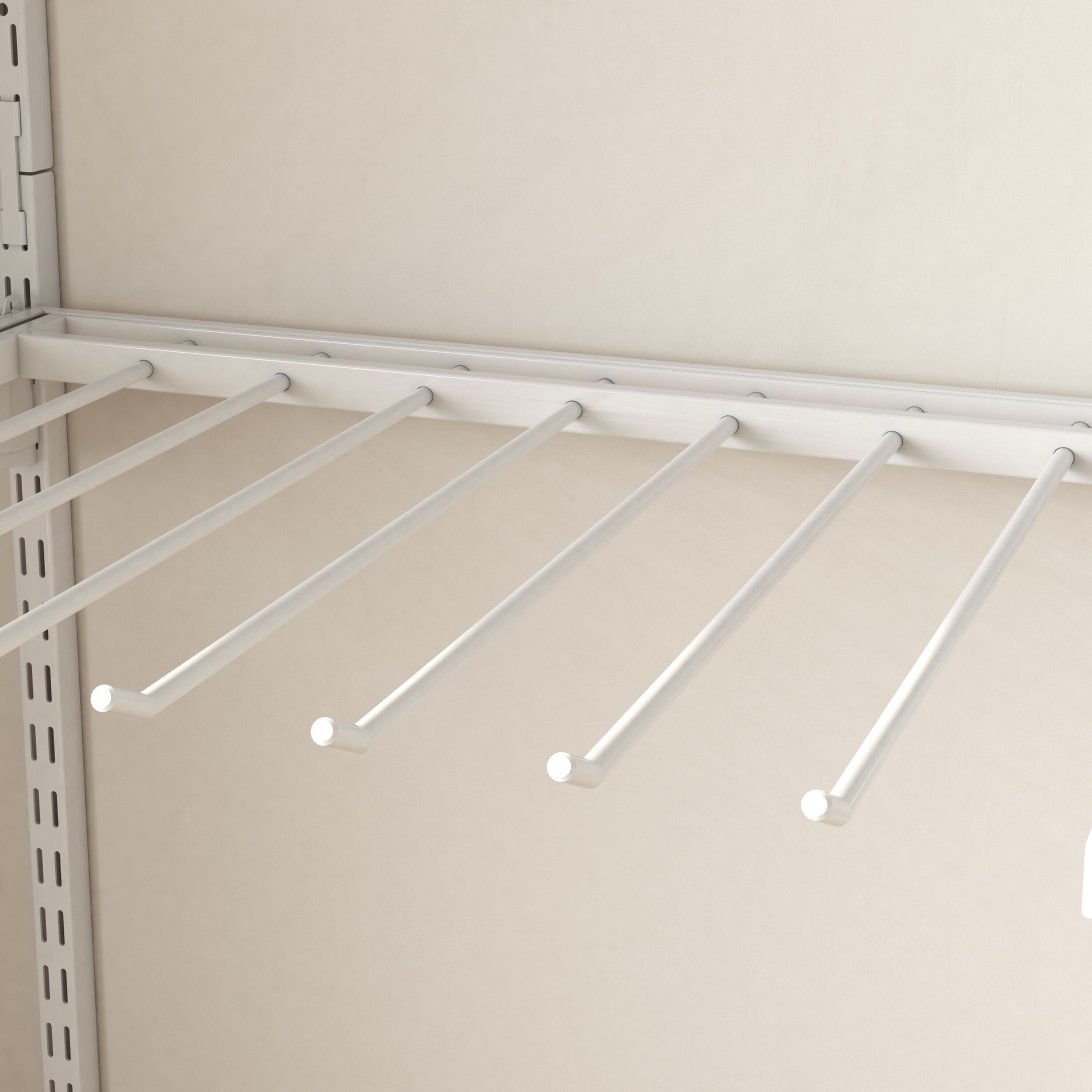 Metal Pants Rack Shelf Closet Organizer Storage Wardrobe