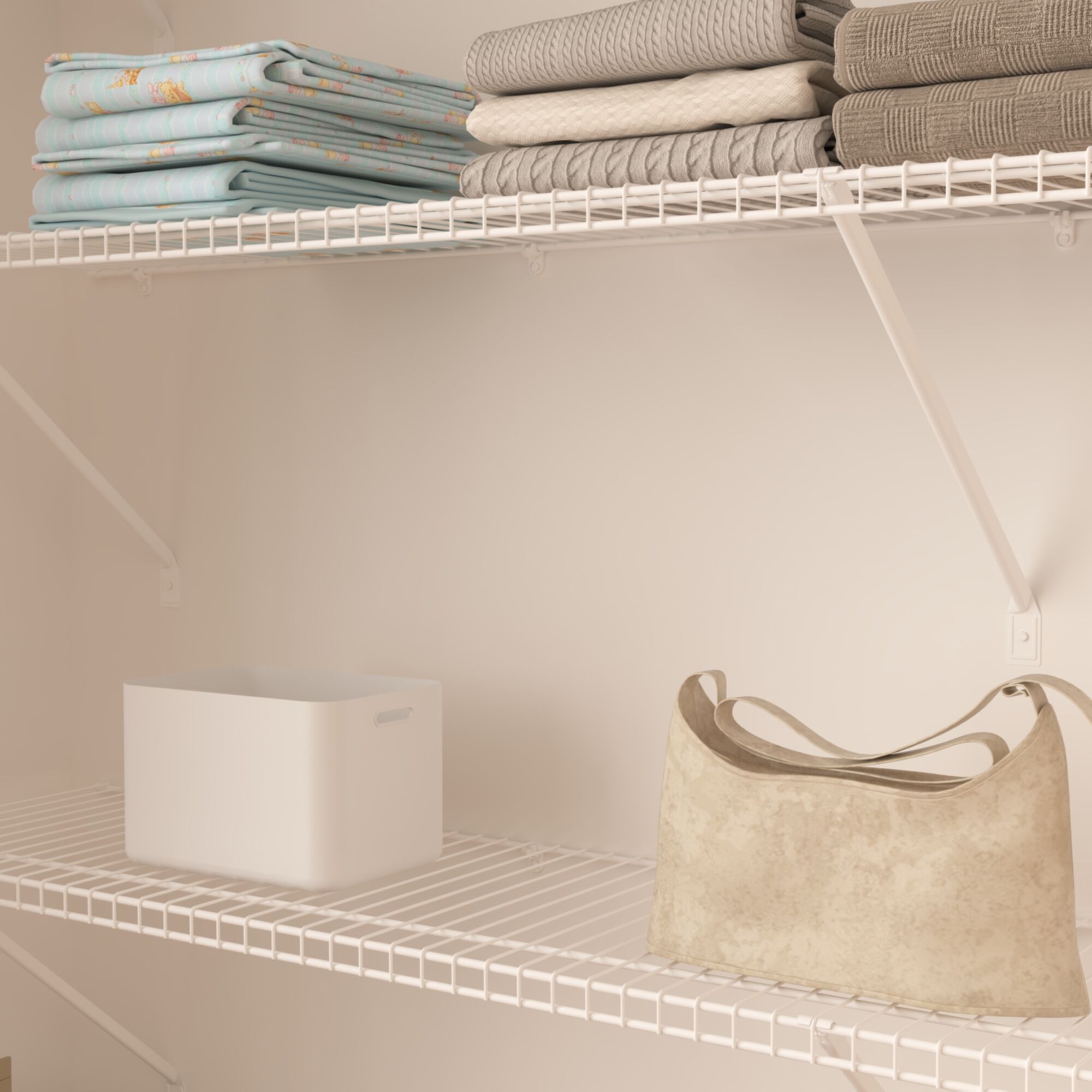 CLOSETART FA612 Metal Wire Shelf Walkin Closet Systems Storage Wardrobe Organizer 6'