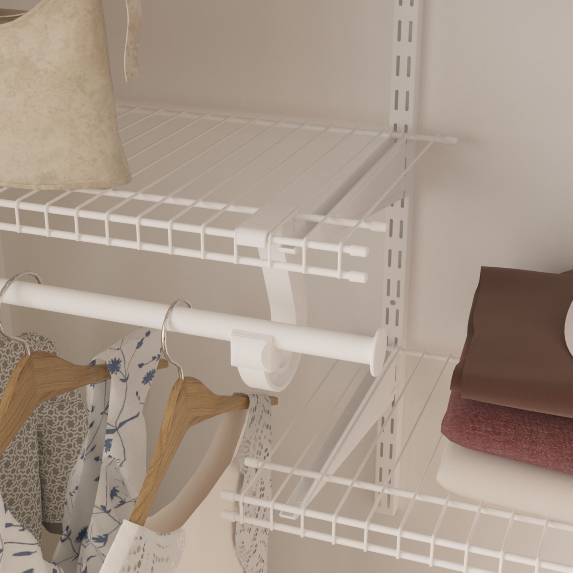 Rod Kit for Affordable Walk in Closet Systems Metal Wire Shelf Closet Organizer Storage Wardrobe