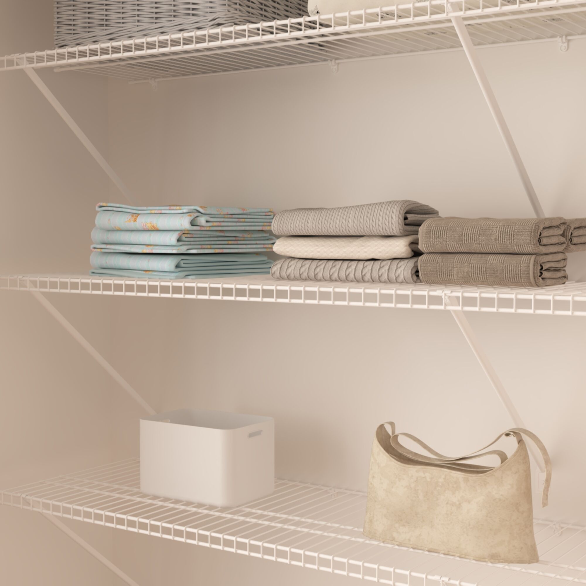 CLOSETART FA616 Metal Wire Shelf Walkin Closet Systems Storage Wardrobe Organizer 6'