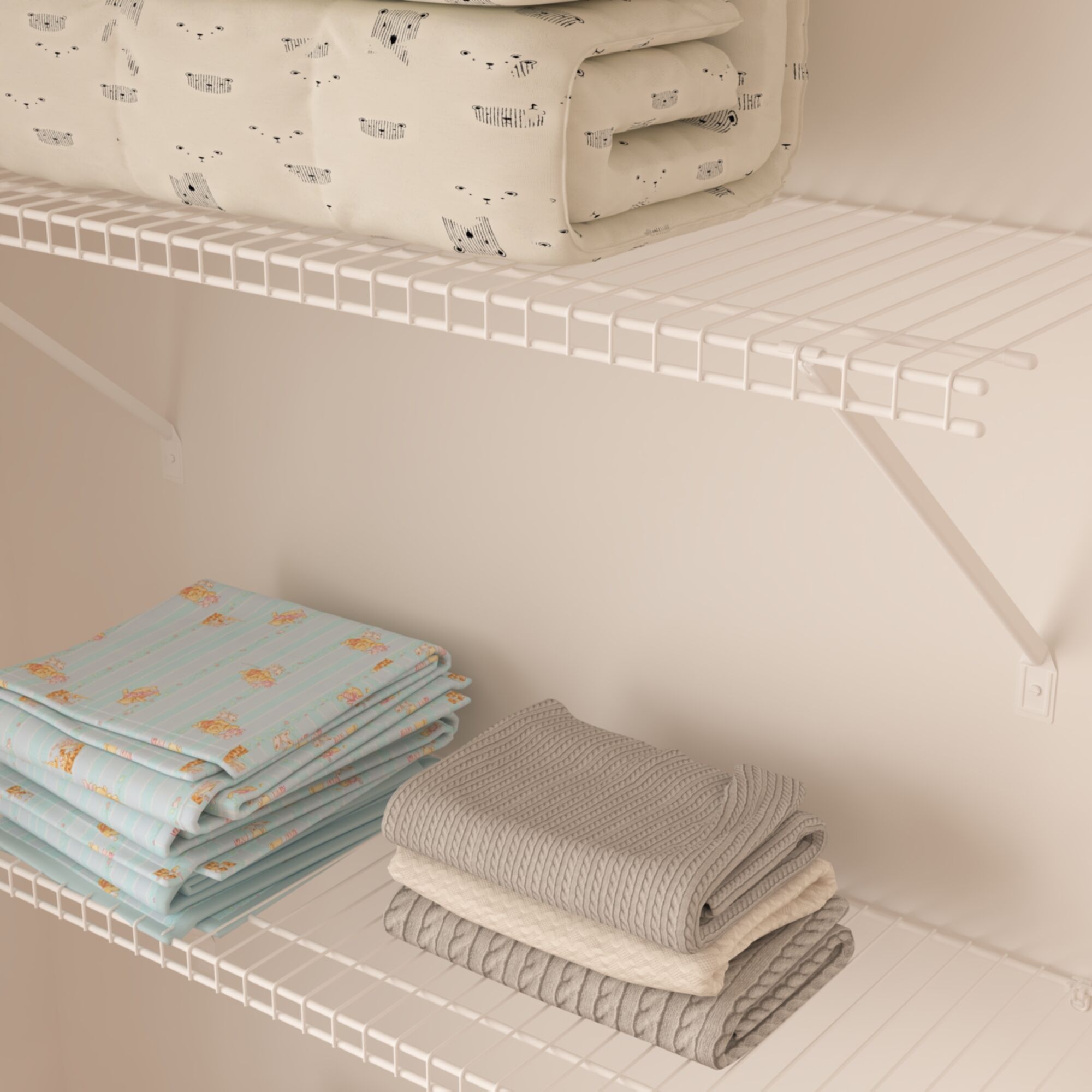 CLOSETART FA312 Metal Wire Shelf Walkin Closet Systems Storage Wardrobe Organizer 3'