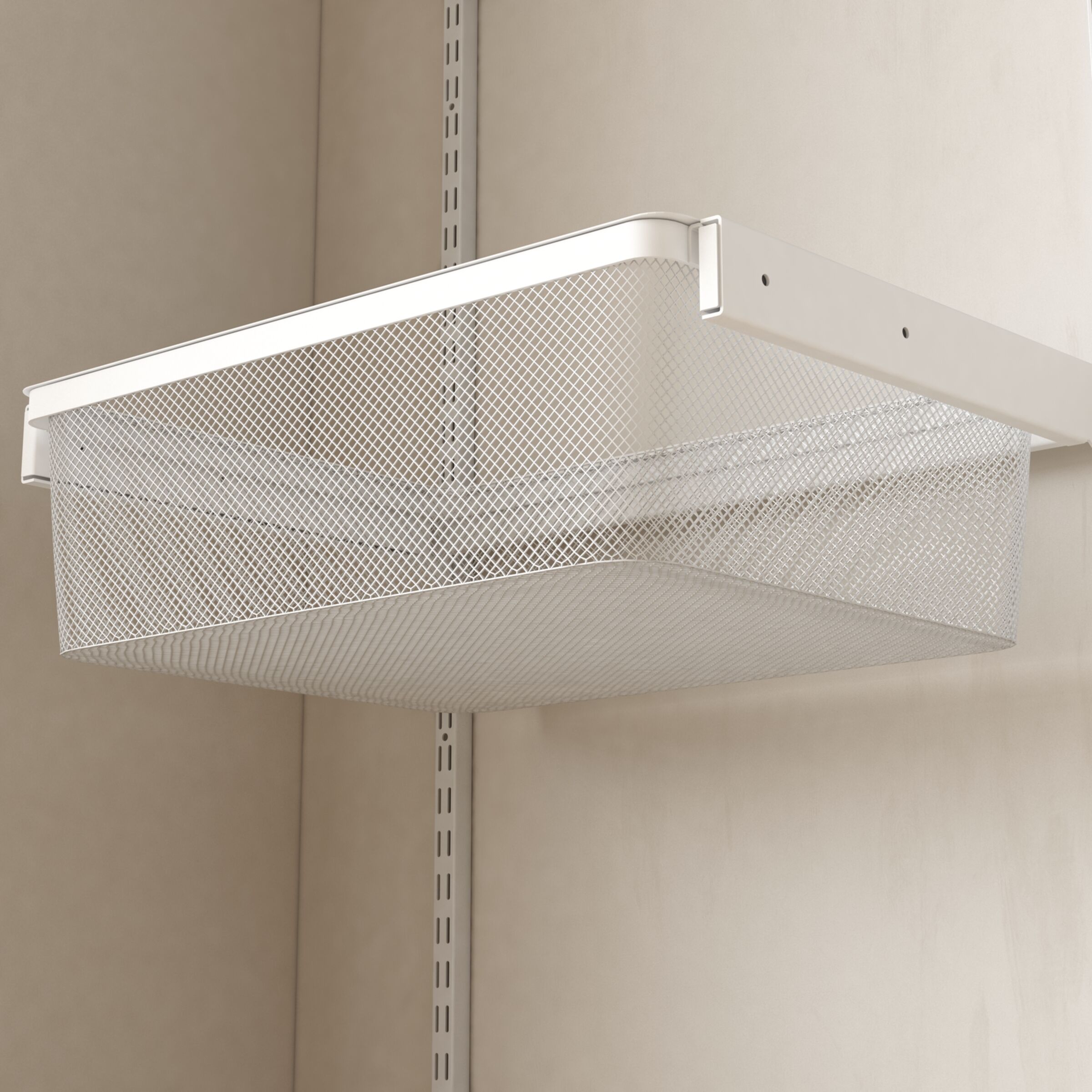 Tight Mesh Metal Wire Basket for Shelf Closet Organizer Storage Wardrobe