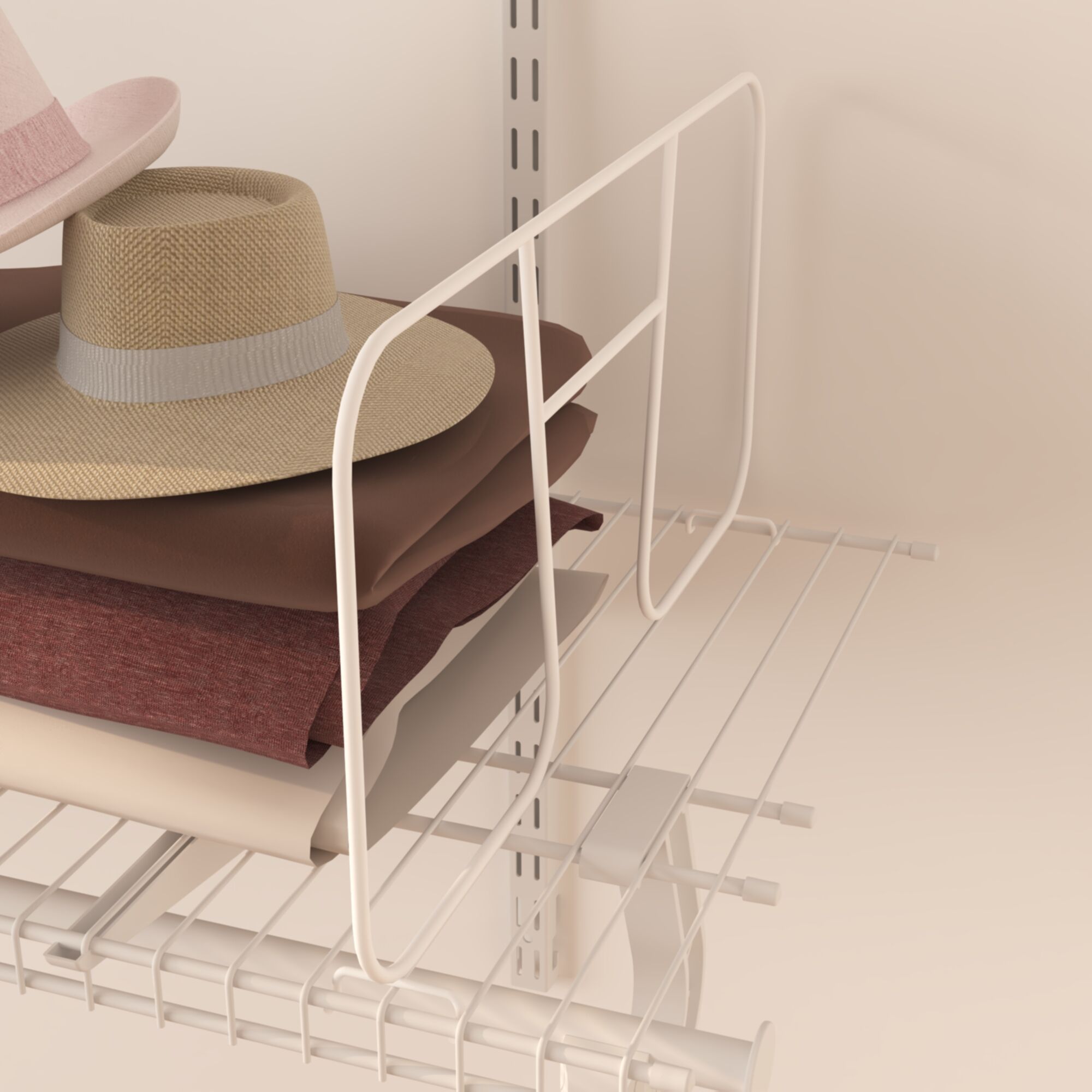 Metal Wire Shelf Dividers for Shelf Closet Organizer Storage Wardrobe