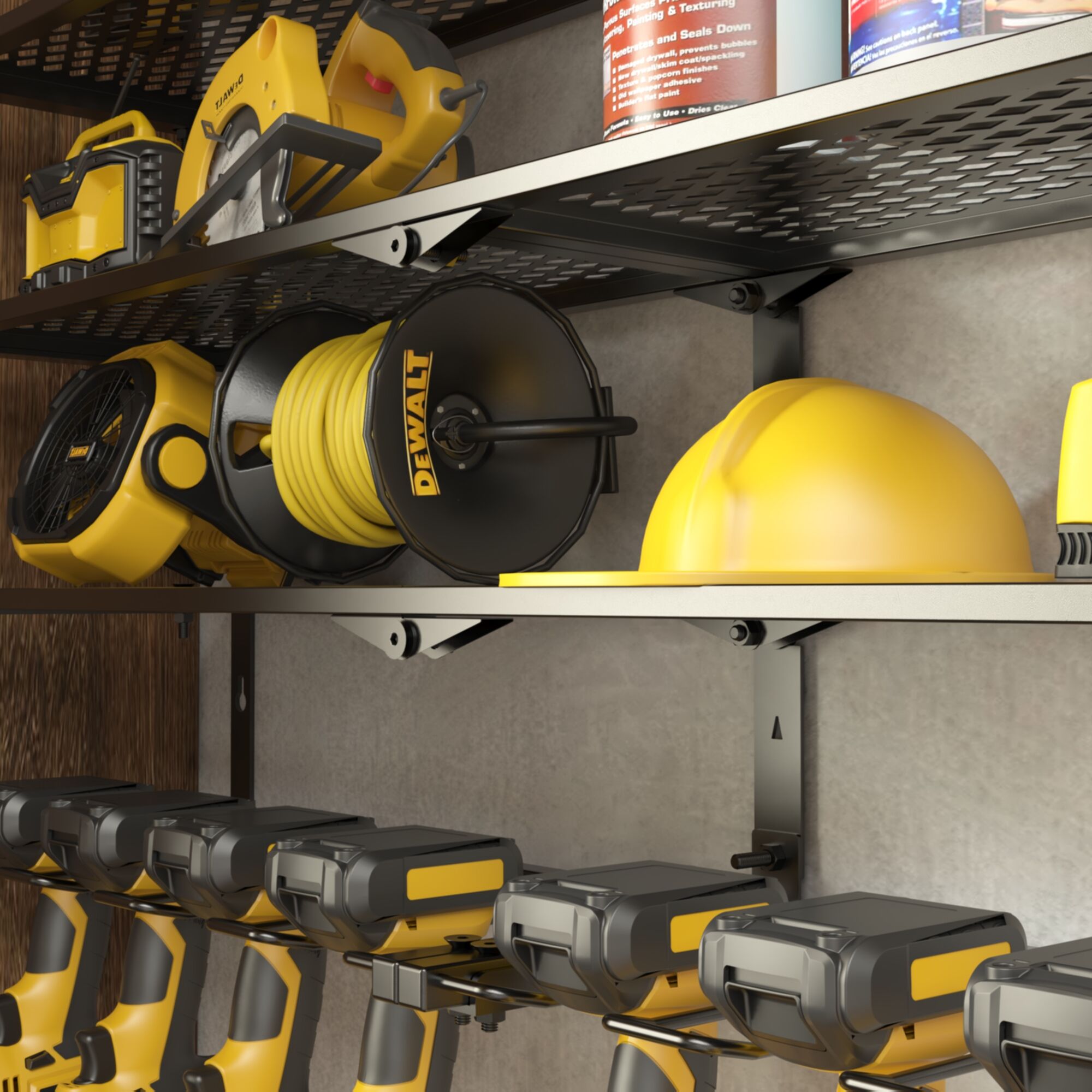 Durable Iron Tool Storage Rack for Organizor Soulution