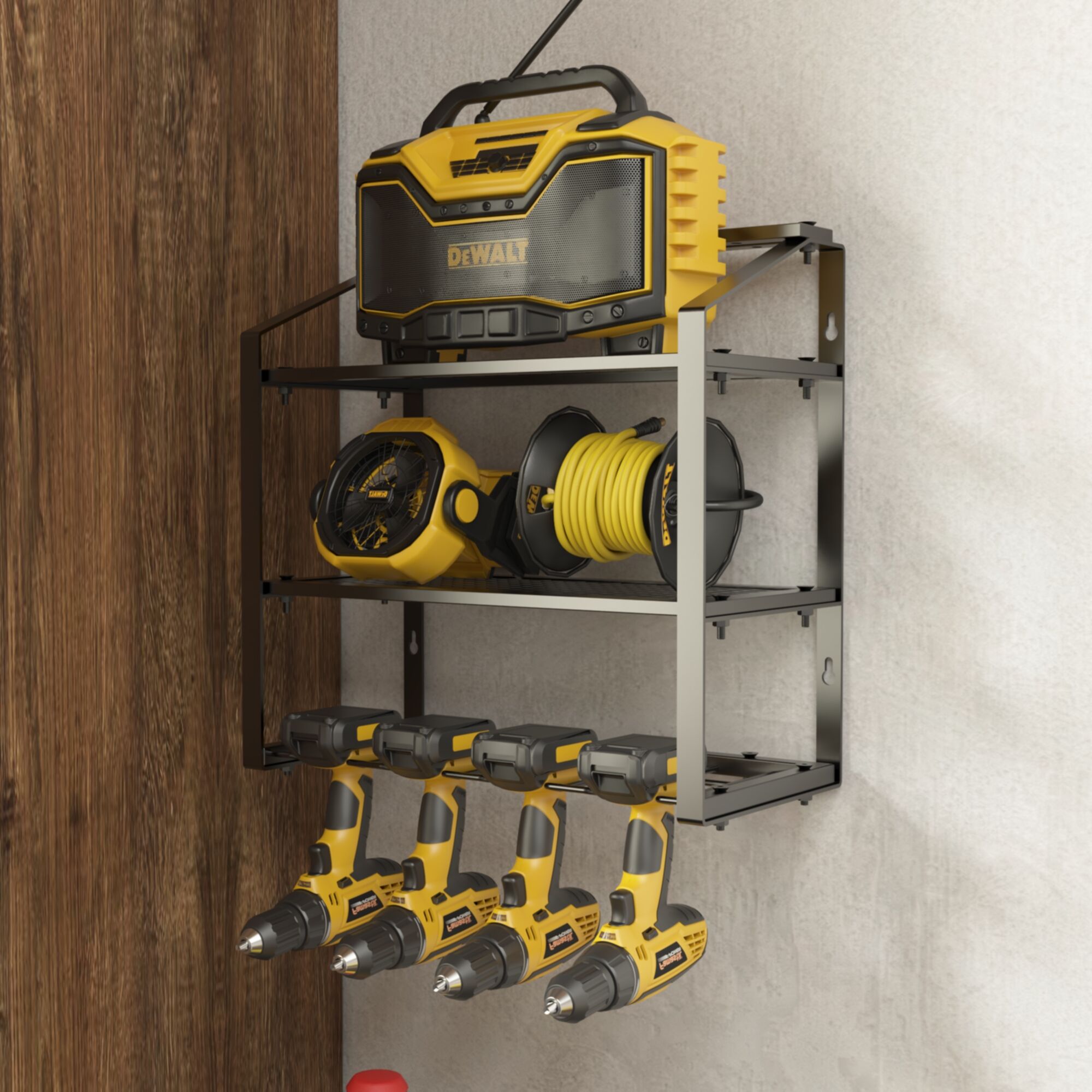 Durable Iron Tool Storage Rack for Organizor Soulution
