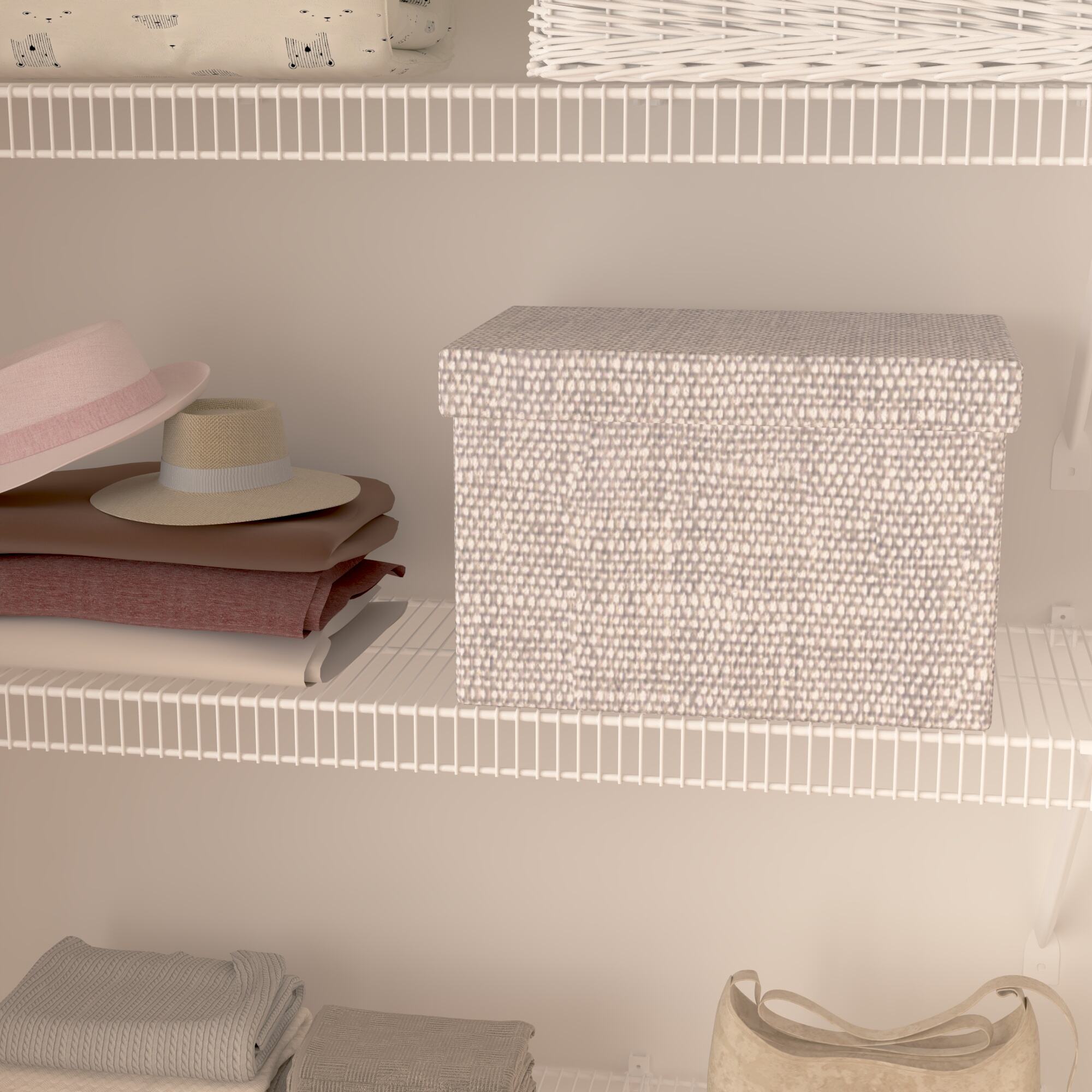 Affordable Walk in Closet Systems Tight Mesh Metal Wire Shelf Closet Organizer Storage Wardrobe