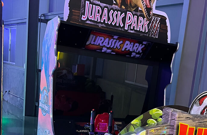 Jurassic Park Shooting Arcade-Spiel, keine Bewegungsversion, Detail4.jpg