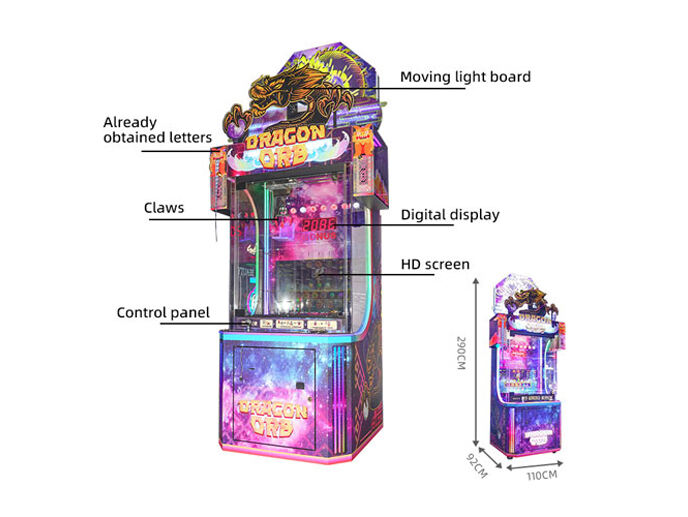 Machine de jeu de rachat de billets Dragon ORB