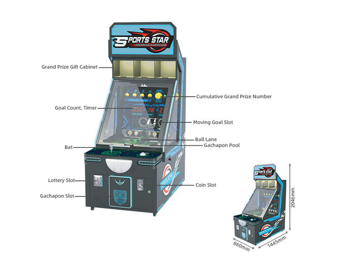 Sports Star Baseball Arcade-Gewinnspiel