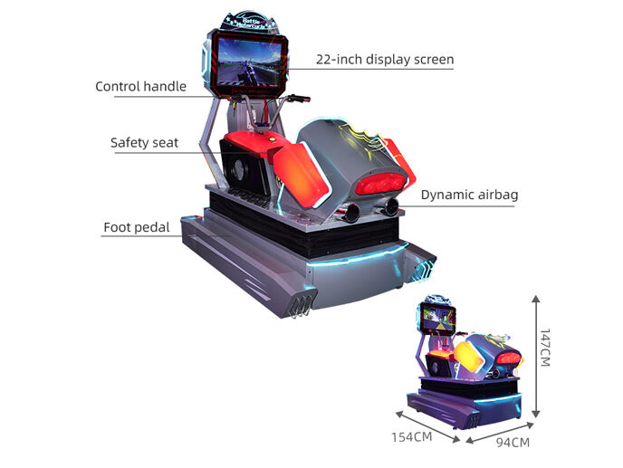 Battle Motorcycle Game Arcade With Dynamic Platform