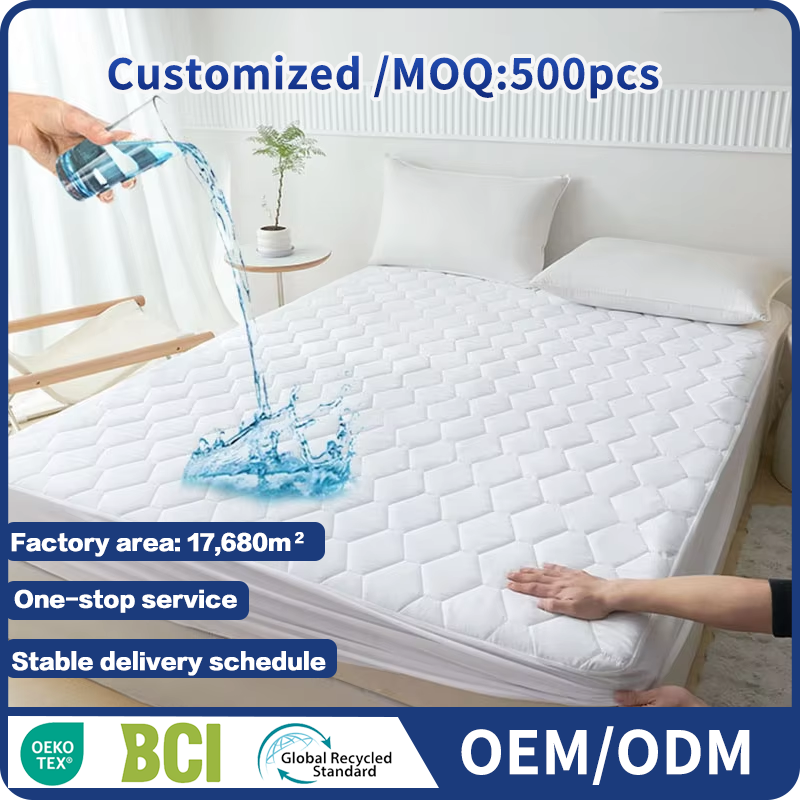 แผ่นปูกันน้ำสำหรับบ้าน โรงแรม ป้องกันเตียงรอบทิศทาง 360° ที่ป้องกันที่นอนกันน้ำ