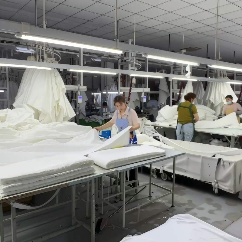 Il workshop KXT mobilita pienamente le proprie risorse per soddisfare la domanda record della stagione estiva per la biancheria da letto