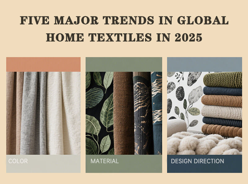 Three major global home textile trends in 2025: Color, Material, and Design Direction