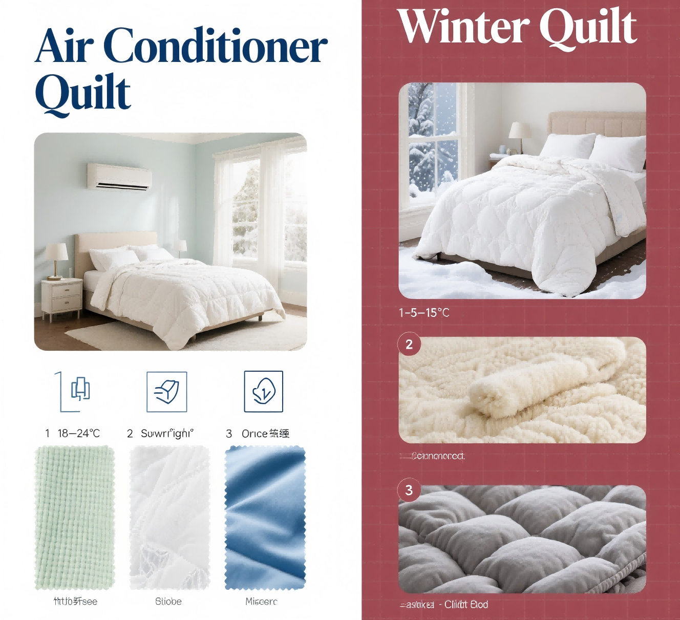 Air Conditioner Quilt vs. Winter Quilt: Applicable Scenarios and Material Recommendations