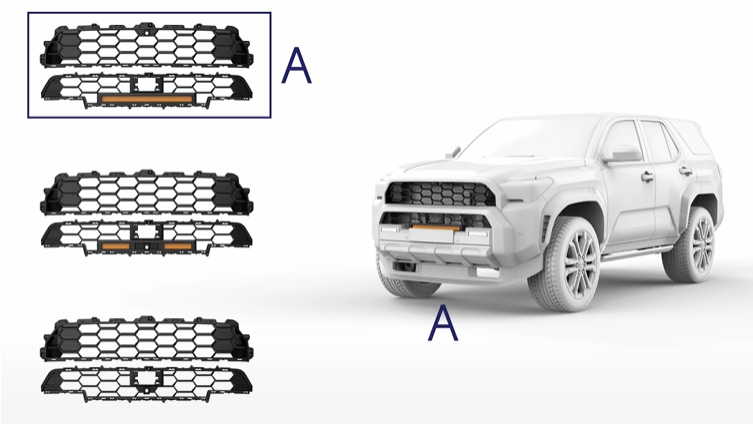 New design For 2025 4runner Grille
