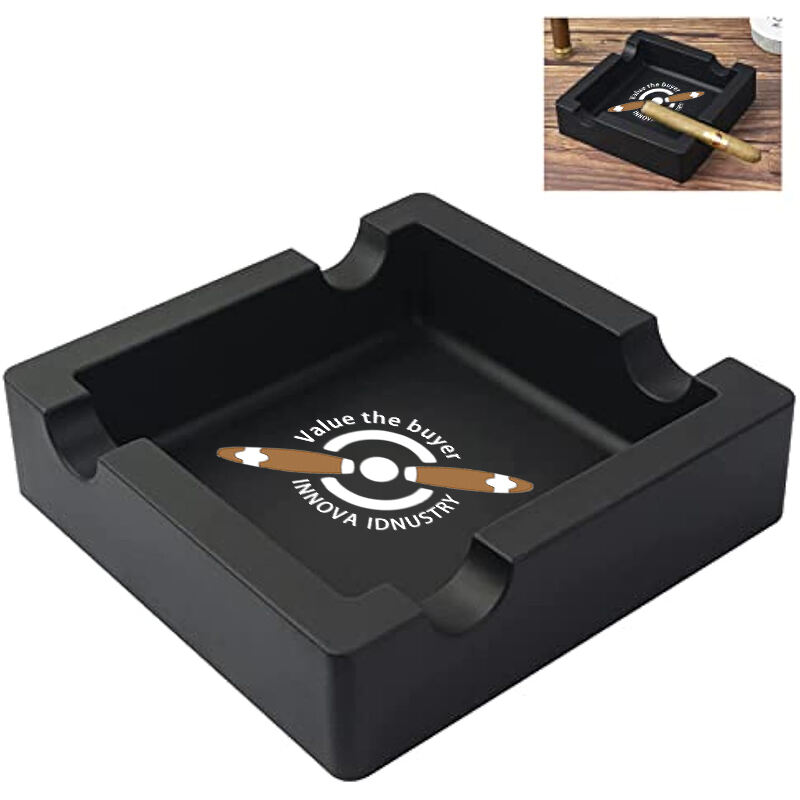 Porta Cenizas para Cigarros al Aire Libre, Ceniceros de Silicona Irrompibles con 4 Porta Cigarros