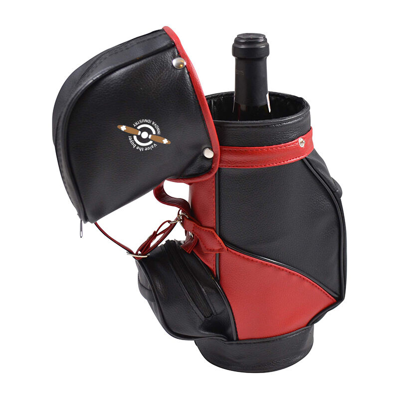 Handmade Multifunctional Single Bottle Wine Carrier Golf Bag