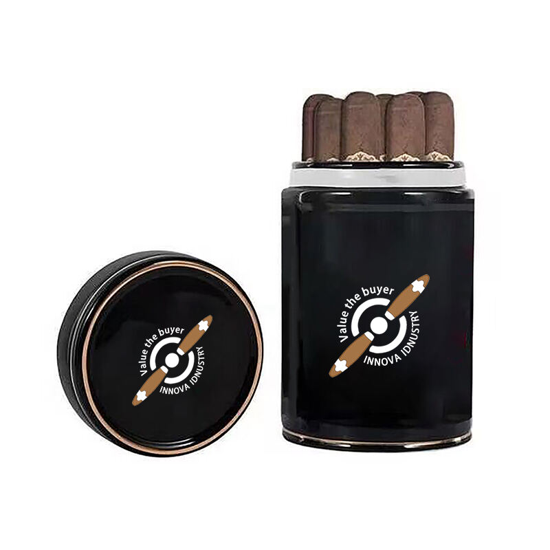 Húmedor de cerámica personalizado para almacenamiento de puros con propiedades humectantes