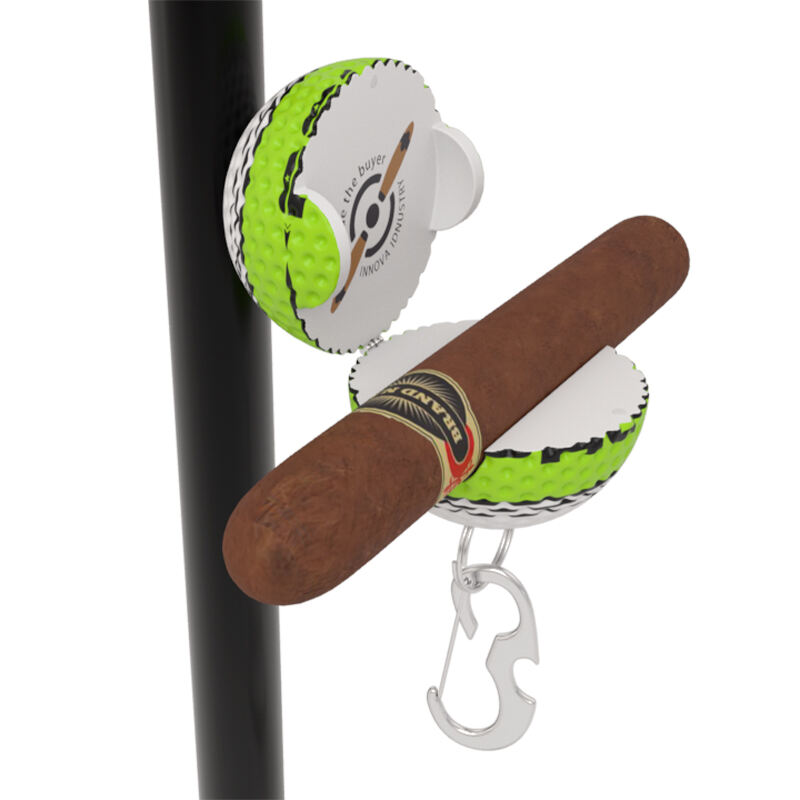 New Golf Ball Shaped Cigar Holder Keychain
