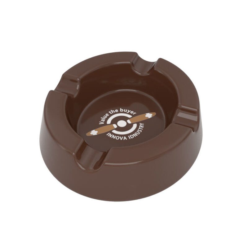 Cenicero Redondo de Plástico Melamínico Económico para Bares y Restaurantes