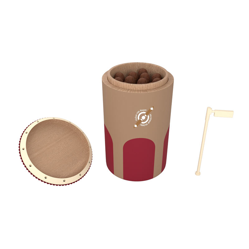 Jarrón humidificador de madera para puros con diseño arquitectónico personalizado