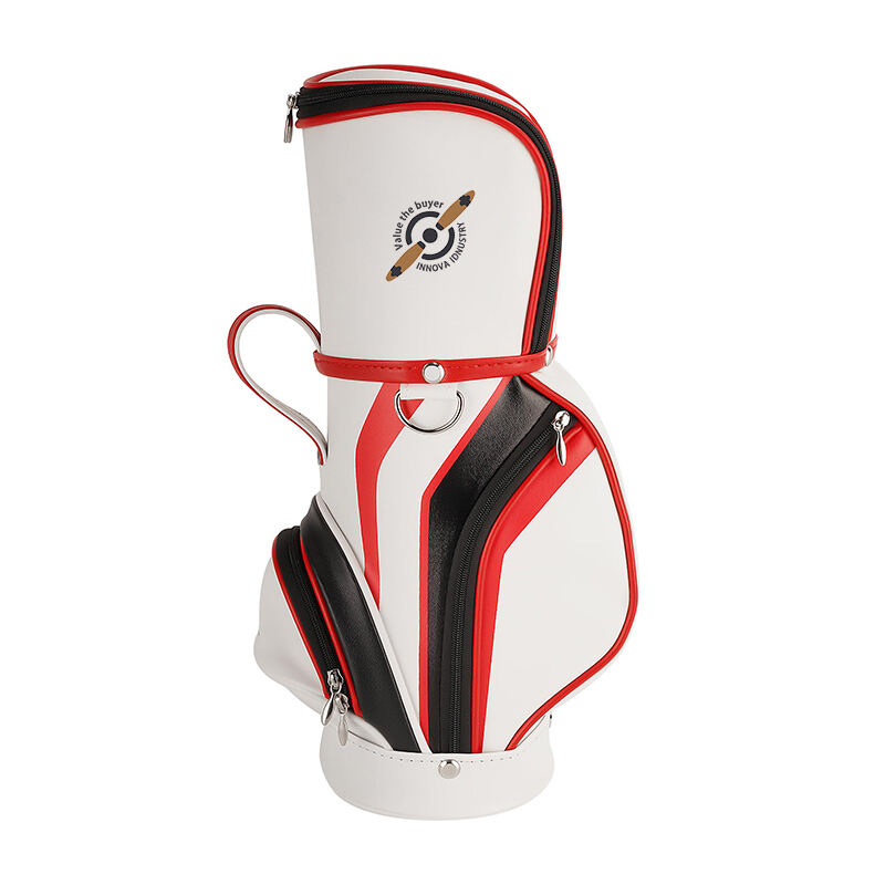 High Quality Leather Golf Wine Cooler Bag Single Bottle Wine Carrier Gift
