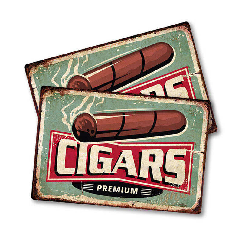 Bar Decoración Pared Metal Cigarrillos Lata Señal Placa Pared Cigarrillos Anuncios Carteles