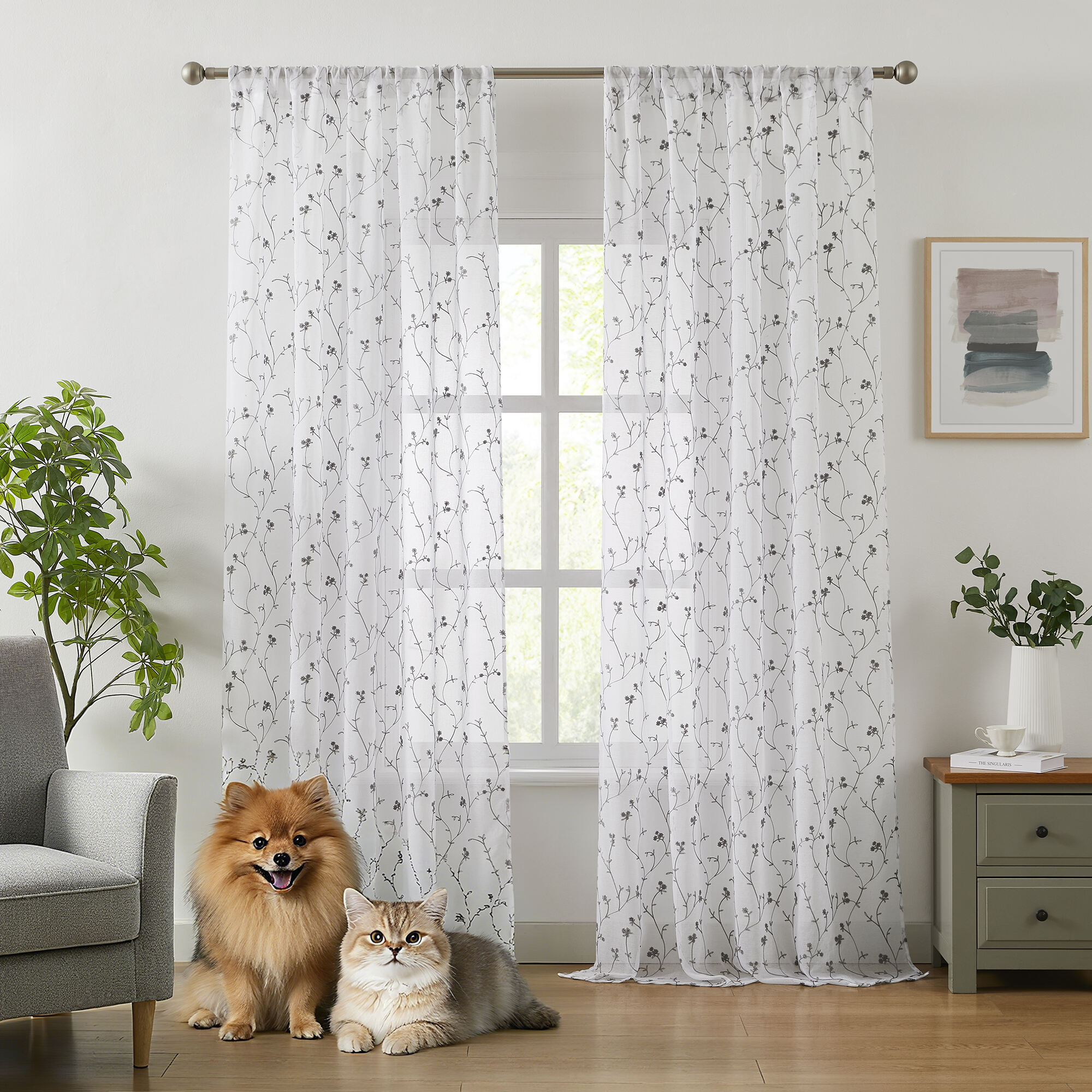 Hot Selling Factory Supply Embroidery Curtain for Home