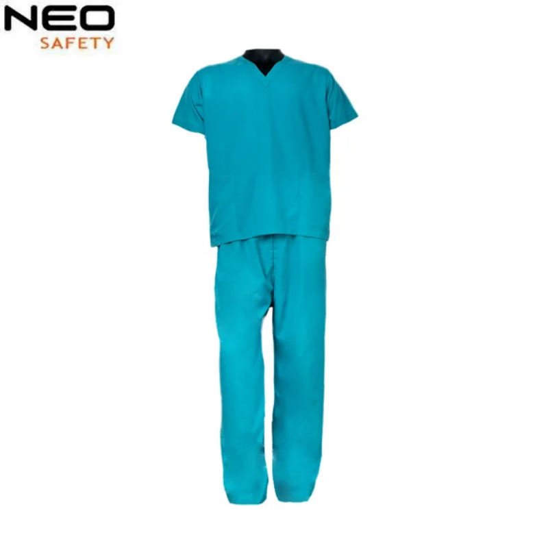 WH1124 Seragam Scrub Ringan Bernapas Uniseks untuk Rumah Sakit, Pakaian Industri Medis, Set Seragam Scrub Leher V, Set Seragam Scrub Rumah Sakit