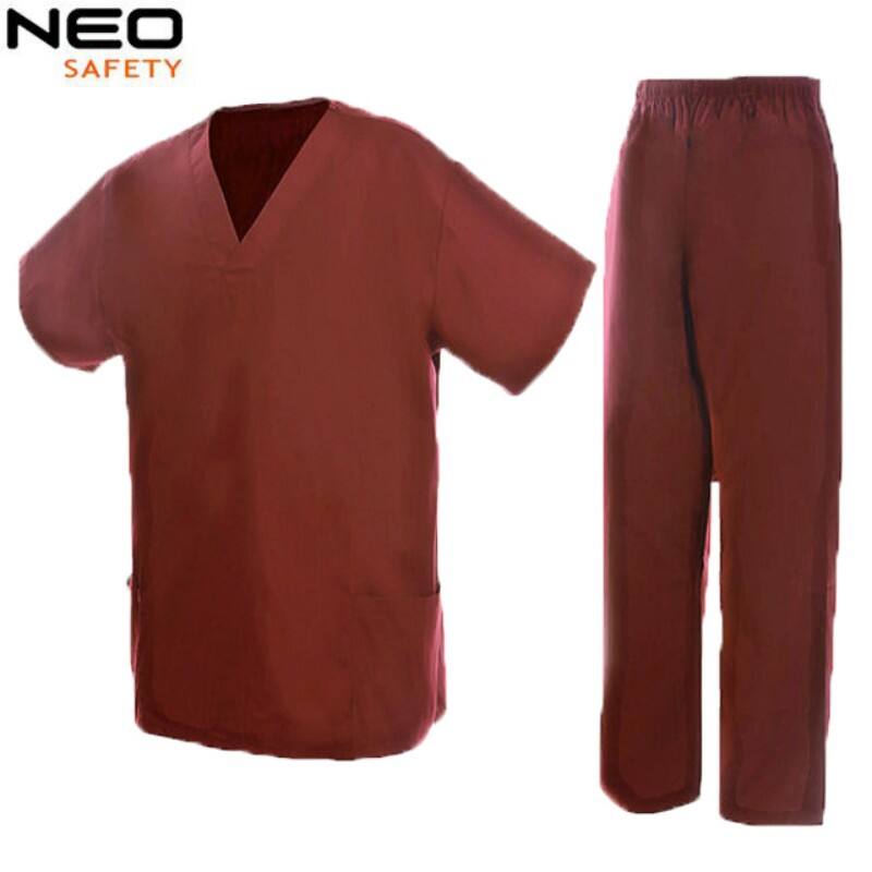 WH702 Wholesale Unisex Nurse Doctor Medical Uniforms With Custom Logo Full Sublimation Scrubs Short Sleeves Suits Made in China