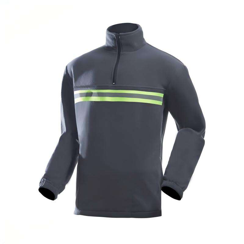 WH246 Wholesale Custom Logo Zipper Polyester Company Uniform Men's Full Zip up Custom Tech Micro Polar Fleece Jacke