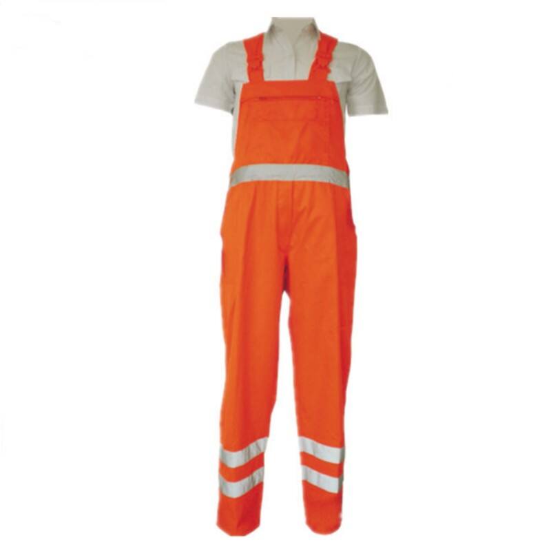 Hi Visibility Winter Construction Work Bib Pants With Reflector